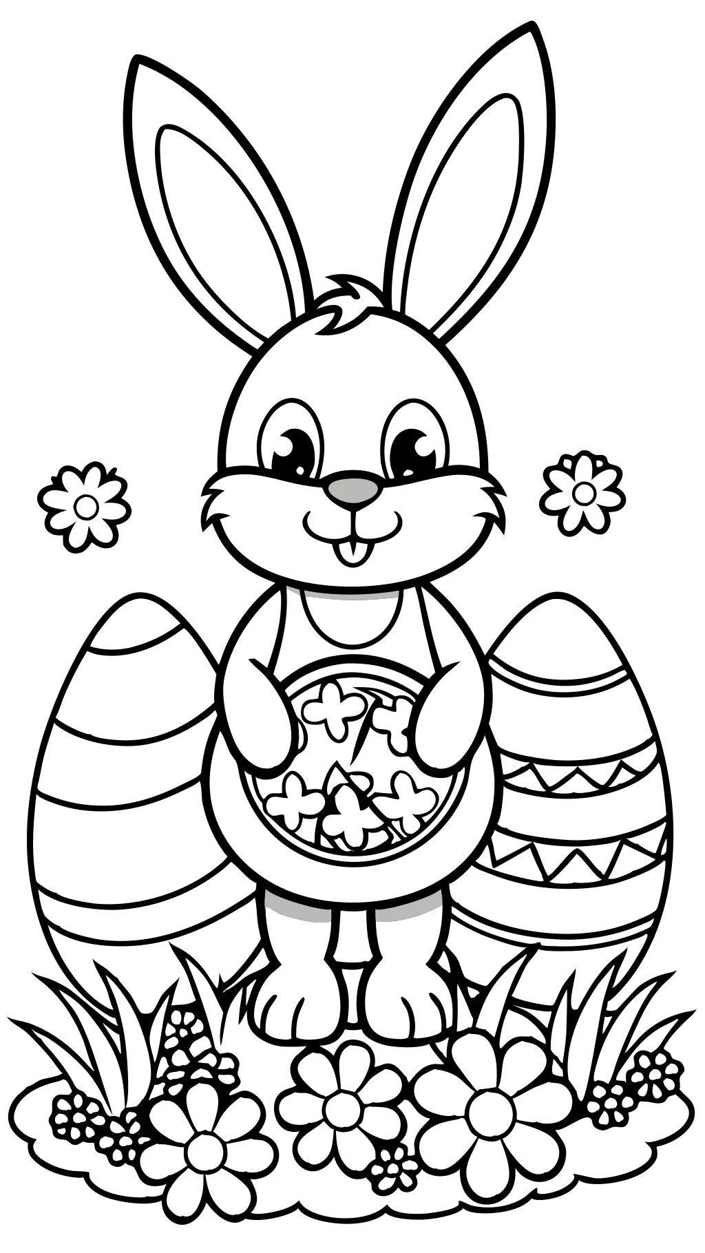 coloriages de lapin de Pâques imprimables